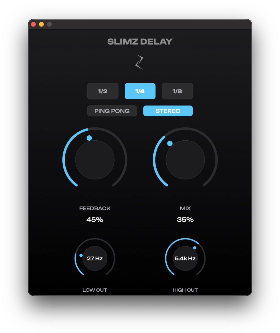 SLIMZ DELAY interface
