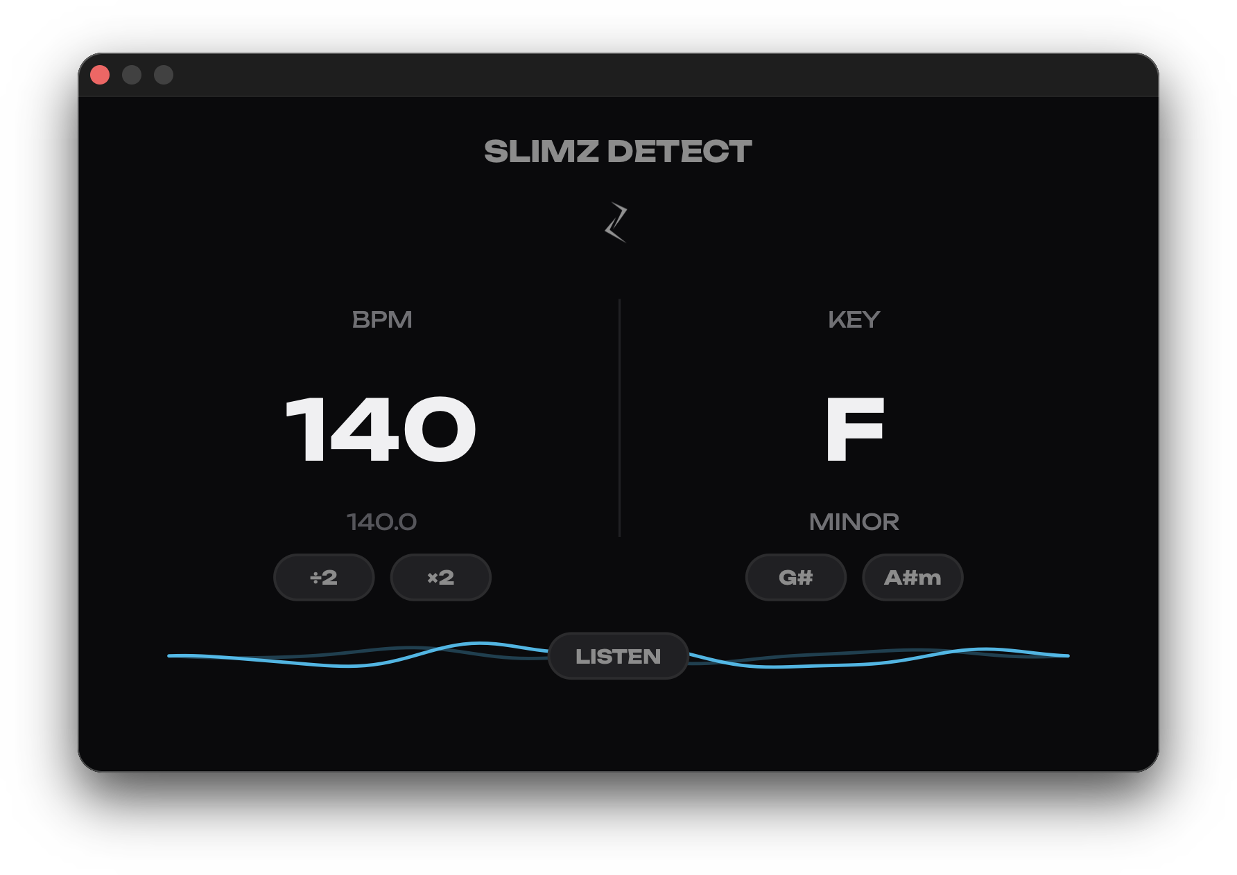 SLIMZ DETECT interface