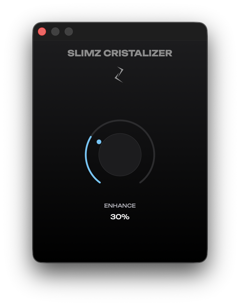 Интерфейс SLIMZ CRISTALIZER